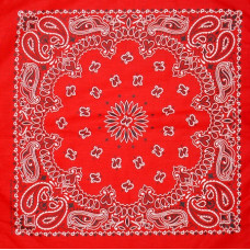 Bandana Red Western Design Bandana Red Western Design