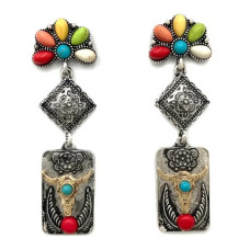 Orecchini Longhorn Multicolor