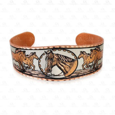 Bracciale Copper Arts Inc Western Horse