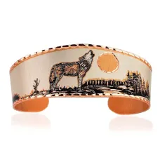 Bracciale Copper Arts Inc Howling Wolf
