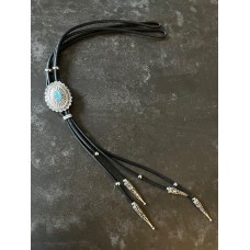 Bolo / Collana 4 code Black with Turquoise Concho Bolo / Collana 4 code Black with Turquoise Concho