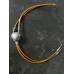 Collana Bolo Brown with White Heart