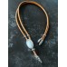 Collana Bolo Brown with White Stone