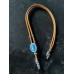 Collana Bolo Brown with Blue Stone