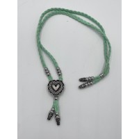 Collana regolabile Turquoise Silver Heart