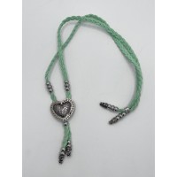 Collana regolabile Turquoise Silver Heart 2