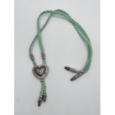 Collana regolabile Turquoise Silver Heart 2