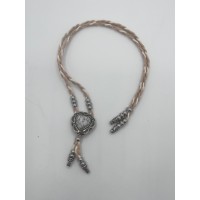 Collana Regolabile Brown with Heart Grey Collana Regolabile Brown with Heart Grey