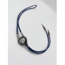 Collana Regolabile Blue with Heart White