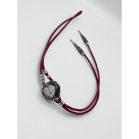 Collana Regolabile Burgundy with Heart White Collana Regolabile Burgundy with Heart White