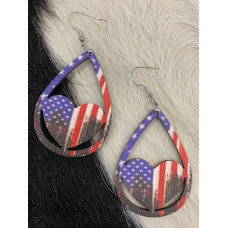 Orecchini Heart of Usa