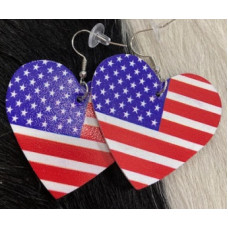 Orecchini per lobi forati cuore USA