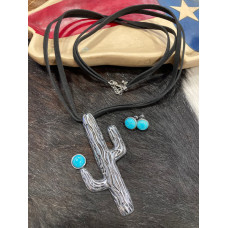 Parure collana e orecchini Cactus Tq