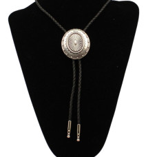 Bolo Oval Silver Concho