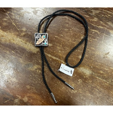 Bolo Feather Turquoise Stones