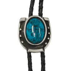 Bolo Horseshoe and Turquoise BT-1601