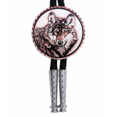 Bolo Copper Arts Inc Wolf Face Bolo Copper Arts Inc Wolf Face