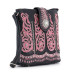 Borsa Western in Ecopelle Ricamata Black Pink Borsa Western in Ecopelle Ricamata Black Pink