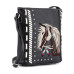 Borsa Western in Ecopelle Ricamata Horse Black