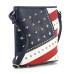 Borsa Patriot American Flag Shoulder Bag in Ecopelle Borsa Patriot American Flag Shoulder Bag in Ecopelle