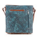 Borsa Western Fashion Turquoise Shoulder Bag in Ecopelle