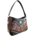 Borsa in Ecopelle Brown Concho Feather Borsa in Ecopelle Brown Concho Feather