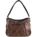 Borsa in Ecopelle Brown Concho Feather Borsa in Ecopelle Brown Concho Feather