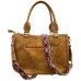 Borsa in Ecopelle Tan Fringes