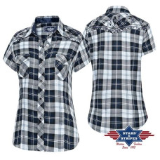 Camicia Stars & Stripes Pasadena Blue Short