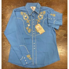 Camicia Ranger's Blue Horseshoes 