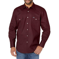 Camicia Wrangler Cowboy Cut Burgundy