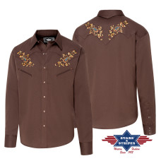 Camicia Stars & Stripes Hogan Brown