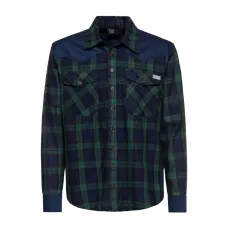 Camicia western King Kerosin blu navy Camicia western King Kerosin blu navy