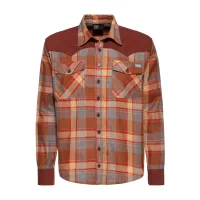 Camicia western King Kerosin brown