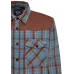 Camicia western King Kerosin blu brown