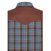 Camicia western King Kerosin blu brown