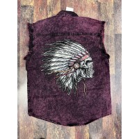 Camicia senza maniche Milwaukee Leather Indian Chief