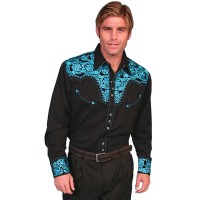 Camicia western Scully P-634 Turquoise Camicia western Scully P-634 Turquoise