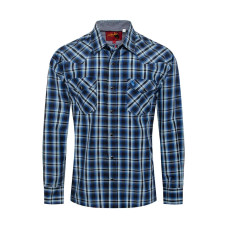 Camicia Rodeo Clothing Blue Checked Camicia Rodeo Clothing Blue Checked