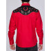 Camicia Rodeo Clothing Black On Red Camicia Rodeo Clothing Black On Red