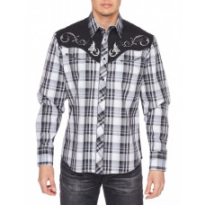 Camicia Rodeo Clothing Black Checked Camicia Rodeo Clothing Black Checked