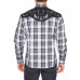 Camicia Rodeo Clothing Black Checked Camicia Rodeo Clothing Black Checked