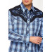 Camicia Rodeo Clothing Flames Blue Checked Camicia Rodeo Clothing Flames Blue Checked