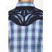 Camicia Rodeo Clothing Flames Blue Checked Camicia Rodeo Clothing Flames Blue Checked