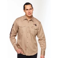 Camicia Rodeo Clothing Sand Logo