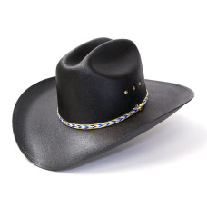 Cappello Western Cattleman Black Aztec Hatband Cappello Western Cattleman Black Aztec Hatband