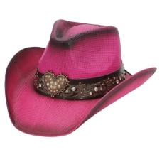 Cappello Western Heart Pink