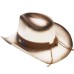 Cappello Western Flowers White Brown Cappello Western Flowers White Brown
