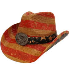 Cappello Western USA Flag