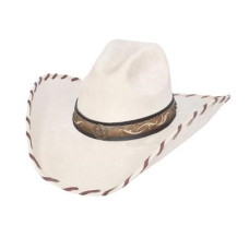 Cappello Western Bullhide Straight Shooter Blanc